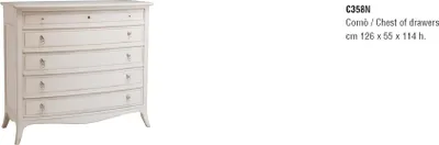 Productafbeelding van Kommode, plankenrek, houten dressoir, kast, kasten, massief meubilair, woonkamer