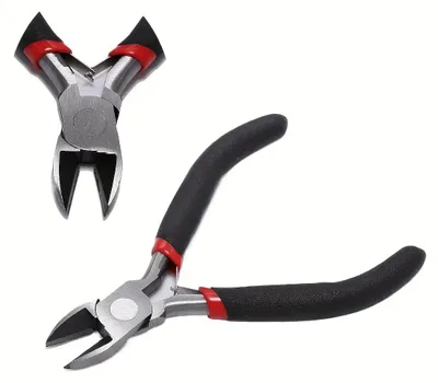 Image de Pinces à bijoux, pointes de précision, conception ergonomique, coupe diagonale