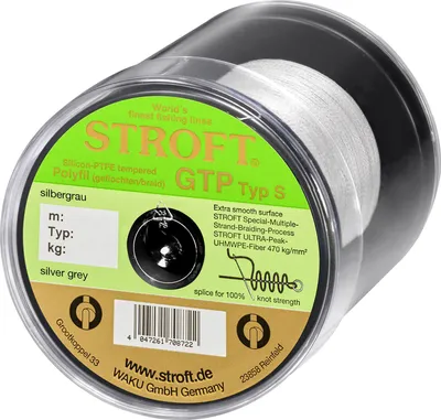 Produktbild von Schnur STROFT GTP Typ S Geflochtene 500m Silbergrau S5-0,25mm-13kg