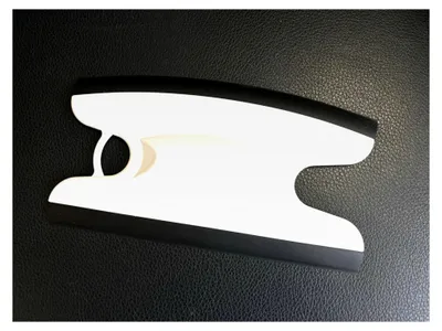 Produktbild von Duschabzieher für Rund- und Eckduschen, 22,5 cm, Weiß, Gummi, 98 g