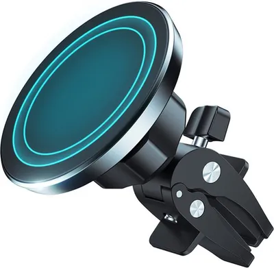 Produktbild von Crong Carclip Magnetic - MagSafe magnetische Autohalterung (schwarz)