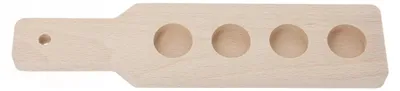 Handgefertigtes Dienblad aus Buchenholz, 30 cm, mit Aussparungen
