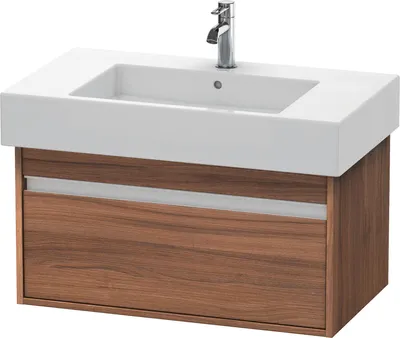 Produktbild von Waschtischunterbau KETHO 455x800x410mm nussbaum natur nussbaum natur