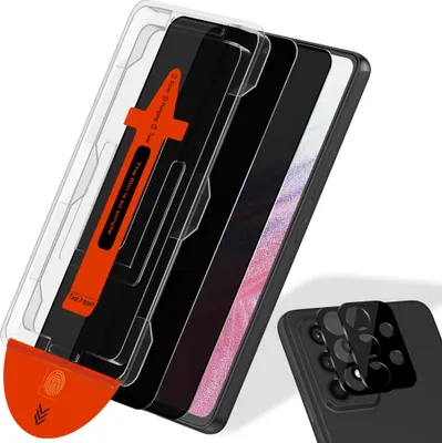 Zdjęcie produktu dla 2-pak Samsung A53 Szkło ochronne na ekran & 2-pak ochrona obiektywu - Szkło hartowane | [Automatyczna instalacja] - Bez bąbelków