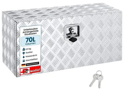 Productafbeelding van Aluminium onderbouwbox van 70 liter met sluitsysteem