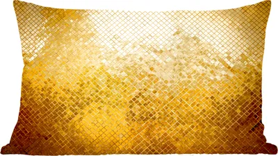 Produktbild von MuchoWow® Zierkissen Sofakissen Wohnzimmer Dekokissen 50x30 cm Gold - Design - Abstrakt - Wohnzimmerdekoration - Polster mit Photo