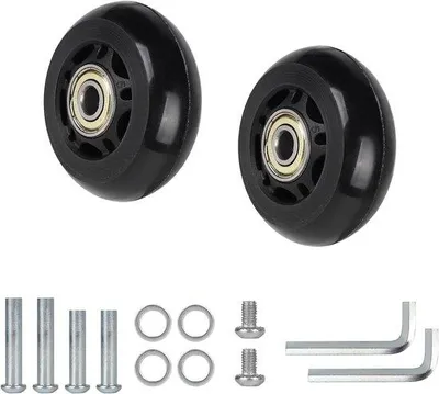 Immagine prodotto di Set di 2 ruote di ricambio per valigie - Ruote di ricambio - 60 x 24 mm
