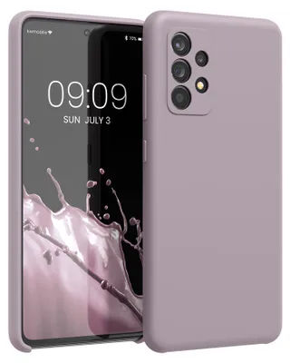Produktbild von kwmobile Handyhülle für Samsung Galaxy A52 / A52 5G / A52s 5G Hülle - Case Silikon - Kabelloses Laden - Schutzhülle Cover in Purple Cloud