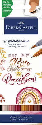 Produktbild von FABER-CASTELL Goldfaber doppelseitige Filzstifte 6 Farben