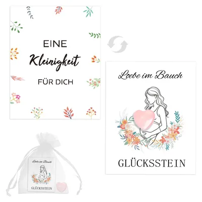 Schwangerschaftsgeschenk – 15 g, 15x10x0,5 cm