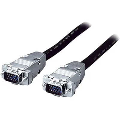 Produktbild von Equip HD15 VGA Verlängerungskabel, 10m, 10 m, VGA (D-Sub), VGA (D-Sub), Männlich, Weiblich, Schwarz, Silber