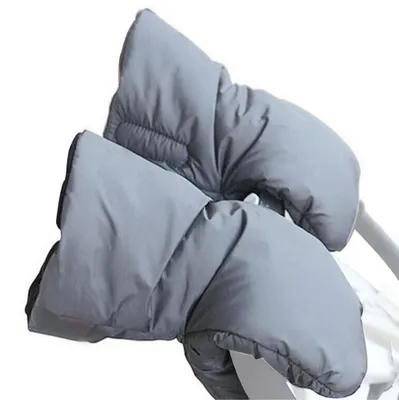 Produktbild von Paar Kinderwagenhandschuhe, universelle Handwärmer für Kinderwagen, frostsichere Kinderwagenhandschuhe, Einkaufswagenhandschuhe, wasserdichte Winterhandschuhe mit Kinderwagen