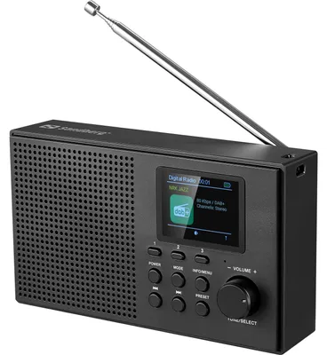 Zdjęcie produktu dla Sandberg 421-39, Przenośny, Analogowe i cyfrowe, DAB+, FM, 87,5 - 108 MHz, 174 - 240 MHz, 3 W
