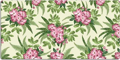 Produktbild von Schreibtischmatte Tischunterlage 100x50 cm Mauspad - Tropische Blumen