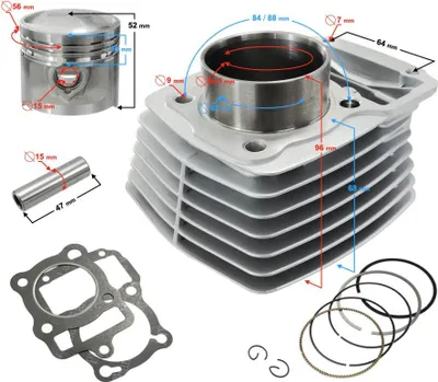 Image de Cylindre Moretti pour moto CG 125cc 156FMI 4T