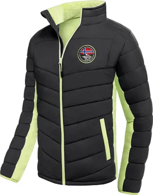 Imagen del producto de Chaqueta de invierno Nebulus GENIUS para hombre, chaqueta de exterior cálida, práctica y versátil, ideal para entretiempo e invierno, modelo P5851, color -lima, talla S