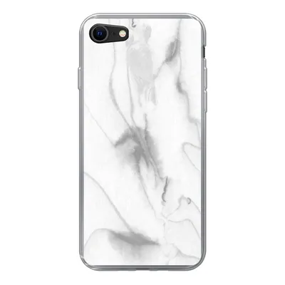 Produktbild von MuchoWow® Handyhülle Schutzhülle Hülle für iPhone 7 Marmor - Grau - Weiß - Abstrakt - Marmoroptik Silikon Softcase Handy Hülle - Kartenhalter