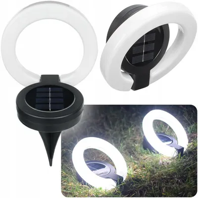 Produktbild von Decorya Solarlampe Erdspieß- Wandleuchte Schwarz 4000K