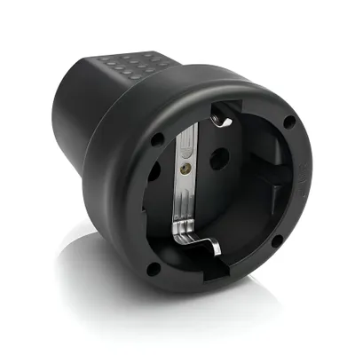 Produktbild von Schutzkontakt Kupplung Knickschutz Gummi 250V, 16A & IP44 für Außenbereich