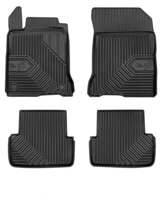 Obrázok produktu pre Gumové vaničkové autokoberce pre: Renault Laguna III 2007-2015 – 4 ks, čierna, na mieru