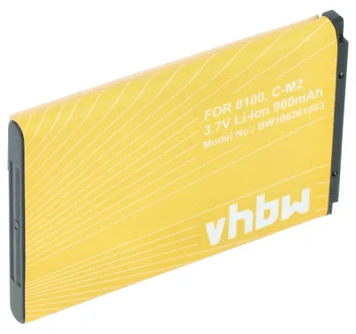 Produktbild von vhbw Akku kompatibel mit Blackberry 8100, 8110, 8100 Pearl, 8100c, 8120, 8130, 8100r PDA Notepad Tablet (900 mAh, 3,7 V, Li-Ion)