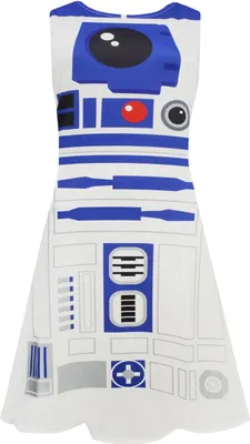 Produktbild von Star Wars - Kostümkleid für Damen - R2-D2 NS5726 (M) (Weiß/Blau)