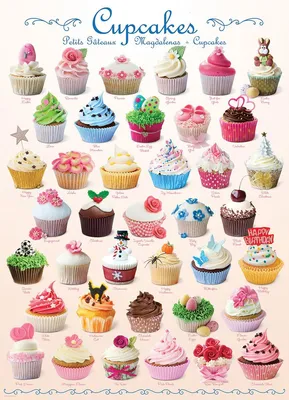 Zdjęcie produktu dla Eurographics Cupcakes 1000pcs, 1000 szt.