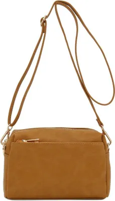 Produktbild von FashionPuzzle Kleine Crossbody Tasche mit dreifachem Reißverschluss