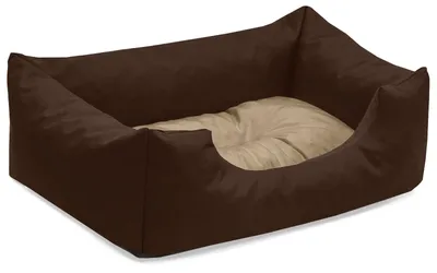 Obrázek produktu pro Pelíšek pro psy MIMI, pohovka pro psy, polštář pro psy,(S) cca 55x40x17cm, MELANGE (hnědá/béžová)