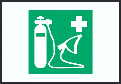 Produktbild von Sauerstoffgerät Symbol A3 (297x420mm) Schild