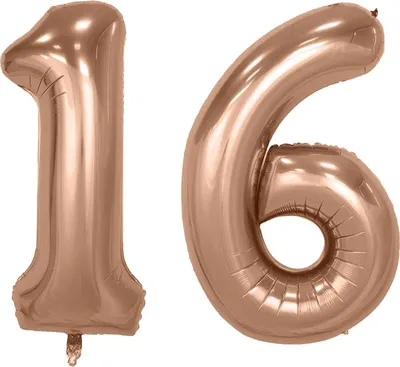 Immagine prodotto di Set palloncino in foil - oro rosa/16 pollici - 1 + 6