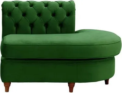 Produktbild von Chesterfield Modul - Abschlusselement rund, rechts (ECR)-Velluto 10-dark oak