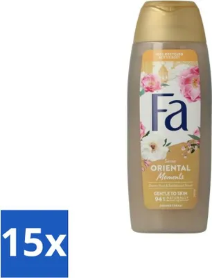 Produktbild von Fa - Oriental Moments - Duschcreme - Wüstenrose & Sandelholz - 250 ml - Vorteilspack - 15 Stücke