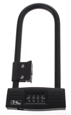 Immagine prodotto di M-Wave BD 260: lucchetto per biciclette con combinazione numerica per e-bike e biciclette; lucchetto a U; lucchetto per telaio; lucchetto con codice numerico a 4 cifre regolabile