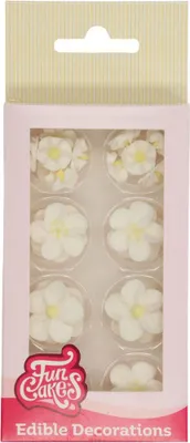 Produktbild von FunCakes Zuckerdekoration Blüten Mix weiß/gelb Set /32