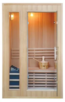 Productafbeelding van Traditionele buitensauna voor 1-2 personen met stoomfunctie