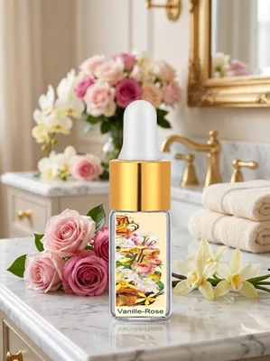 Produktbild von GKA Parfümöl Vanille Rose aus Frankreich Parfüm Kosmetik Vanille Rose Karamell sehr intensiv Probierfläschchen