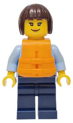 Obrázek produktu pro LEGO Minifigurka – Policistka, město, světle modrá (cty1923)
