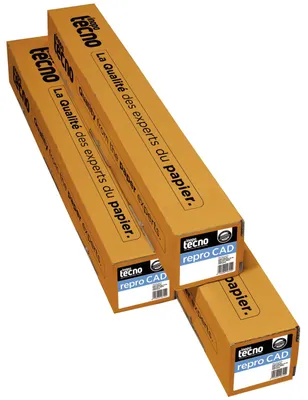 Produktbild von inapa 4100000185 CAD-Plotterpapier - 914 mm x 50 m, 80 g/qm, Kern-Ø 5,08 cm, 1 Rolle