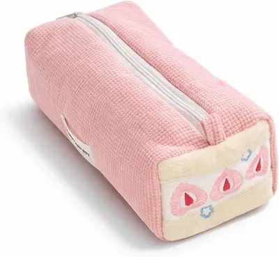 Image de Étui de rangement en tissu cordé, 21 cm, grande taille, idéal pour l'école et la maison