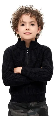 Immagine prodotto di Brandit Kids Marine Pullover Troyer nero, 146/152