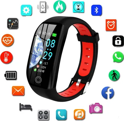 Produktbild von Smart Armband Fitness Armband mit Pulsmesser Blutdruckmessung Smartwatch Fitness Tracker Wasserdicht IP68 Fitness Uhr