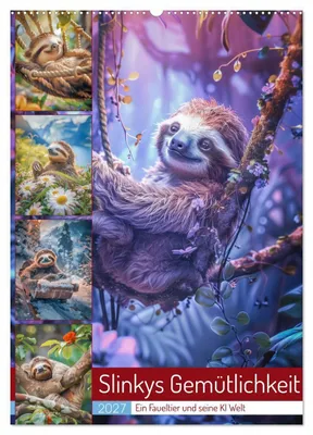 Produktbild von Slinkys Gemütlichkeit (Wandkalender 2027 DIN A2 hoch), CALVENDO Monatskalender