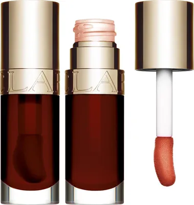 A product shot of Clarins Lip Comfort Oil.