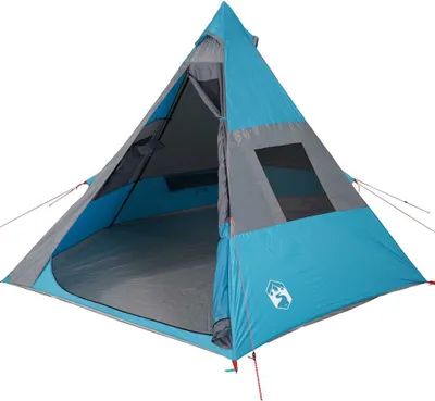 Produktbild von vidaXL Tipi-Campingzelt 7 Personen Blau Wasserdicht