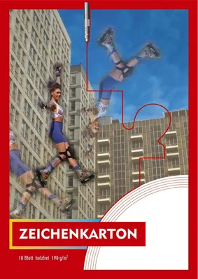 Produktbild von 2124 Zeichenkarton - Block mit 10 Blatt, 190g/qm, A4