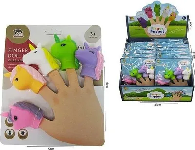 Produktbild von Einhorn-Fingerpuppen H13681 45550