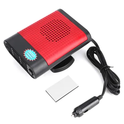 Obrázok produktu pre 12V 150W ventilátor anionového ohrievača do auta, odvlhčovač čelného skla, rozmrazovač, odvlhčovač, čierny/červený
