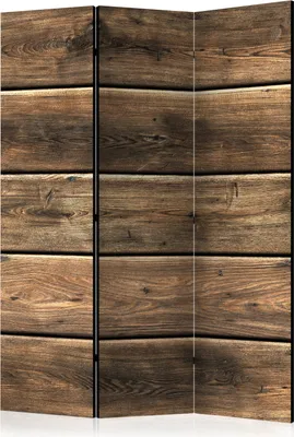 Produktbild von 3-teiliger Doppelseitiger Vlies Paravent - Forest Composition 135x172 cm Muster f-A-0449-z-b