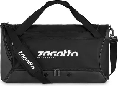 Produktbild von Zagatto große 51x30x35 cm 60 L Schwarze Sporttasche "On the Move" Kollektion ZG681 Reisetasche Wochenendtasche Umhängetaschen